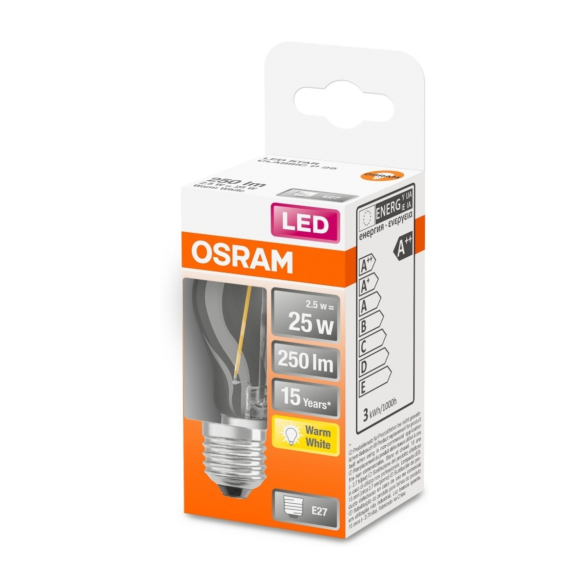 Osram 827 E27/25W LED-pære billede 4