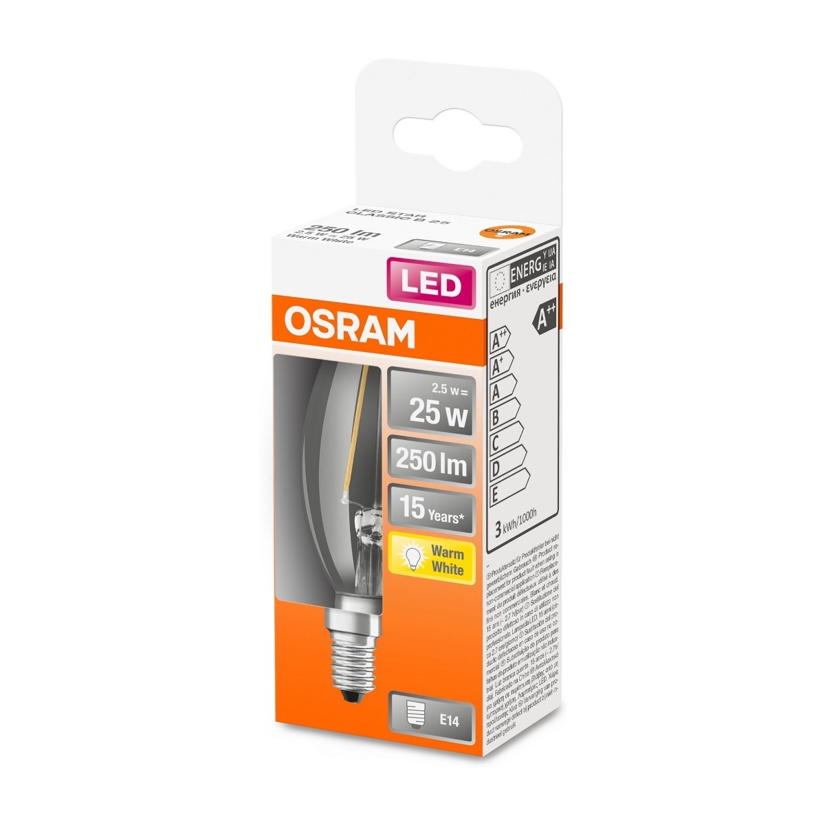 Osram 827 E14/25W LED-pære billede 2