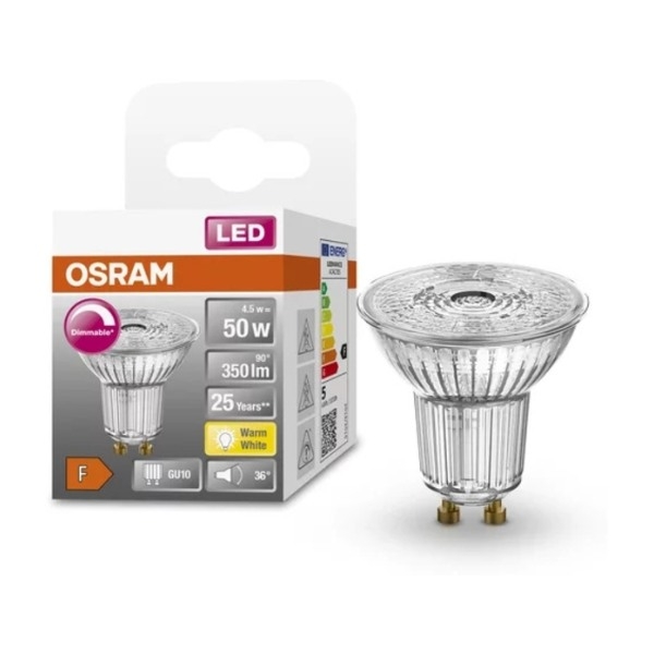 Ledvance LED Superstar GU10 PAR16 4,5W LED pære billede 3