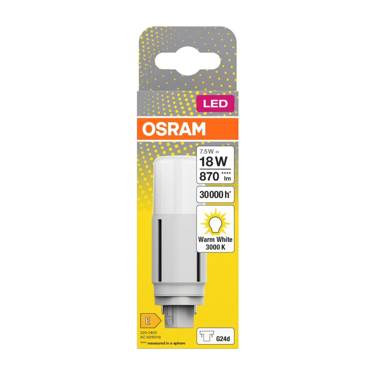 Osram Dulux G24D-2 7,5W 870LM LED-pære billede 2