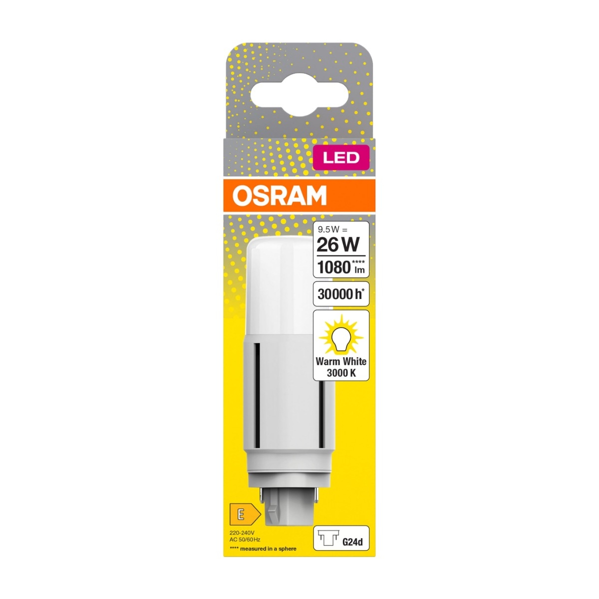 Osram Dulux G24D-3 9,5W 1080LM LED-pære billede 2