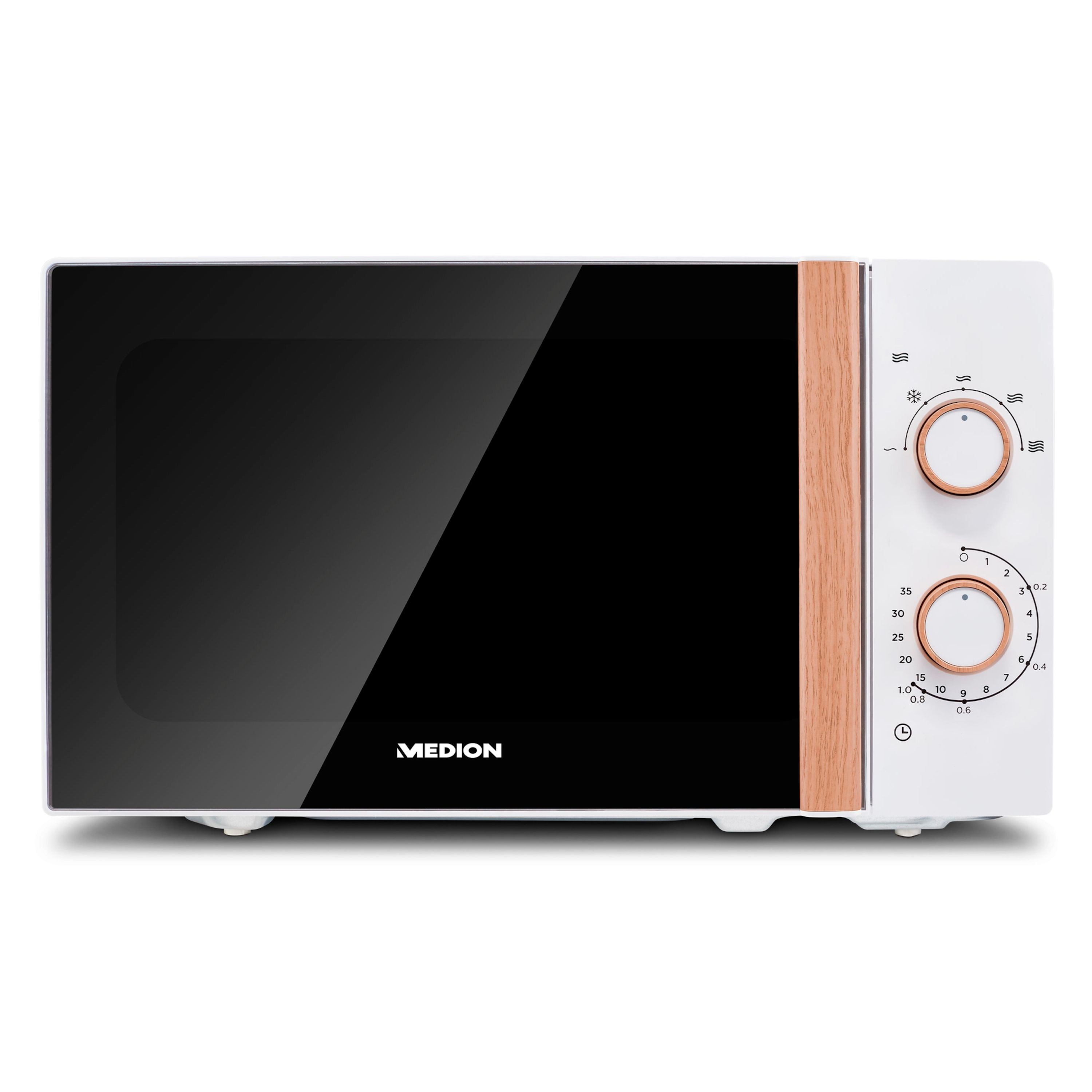 MEDION MD 10596 Mikrowelle 20L DE, Bordplade, Solo mikroovn, 20 L, 700 W, Dreje, Hvid billede 1