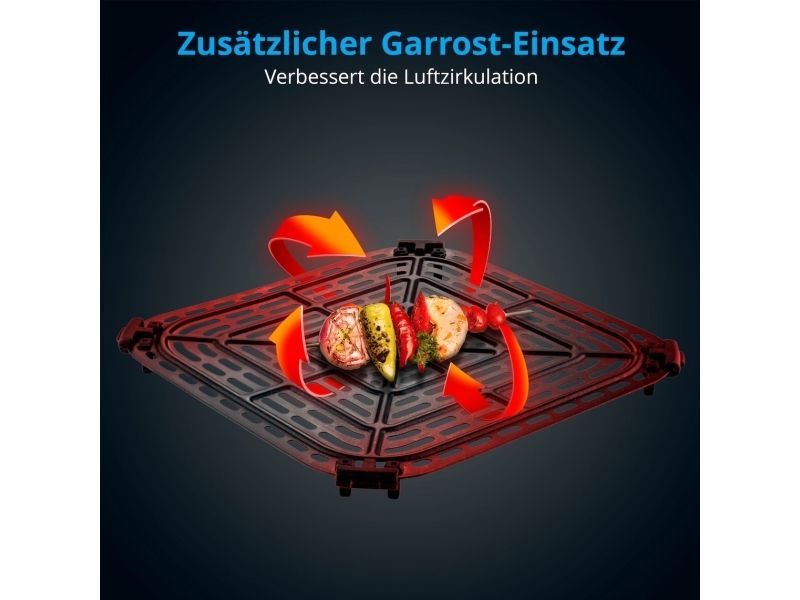 MEDION LIFE X10 XL, Varmluftsteger, 5 L, 80 °C, 230 °C, Enkelt, Sort