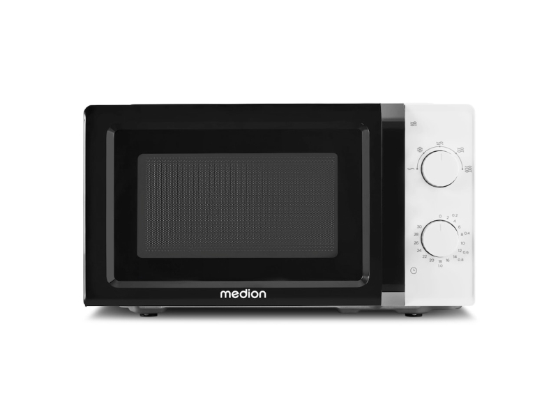 MEDION MD 11475, Bordplade, Solo mikroovn, 20 L, 700 W, Dreje, Sort, Hvid