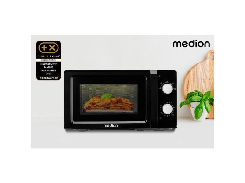 MEDION MD 11475, Bordplade, Solo mikroovn, 20 L, 700 W, Dreje, Sort billede 3