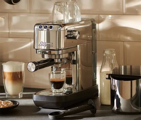Tchibo Lapressa, Espressomaskine, 0,98 L, Malet kaffe, 1300 W, Rustfrit stål