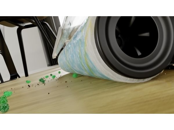 Kärcher FCV 3 vloerreiniger, 2-i-1 stangstøvsuger, Poseløs, Hvid, 800 L, 42,5 L, Tør&våd billede 2