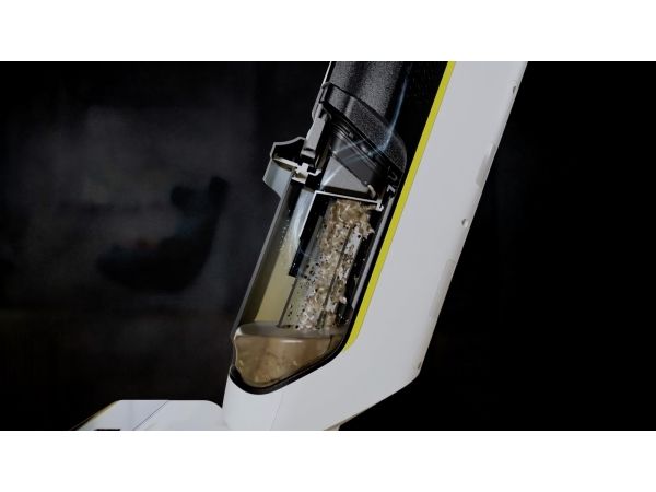 Kärcher FCV 3 vloerreiniger, 2-i-1 stangstøvsuger, Poseløs, Hvid, 800 L, 42,5 L, Tør&våd billede 3