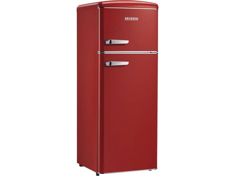 Severin Retro køl/frys 206 liter 146x55 cm rød