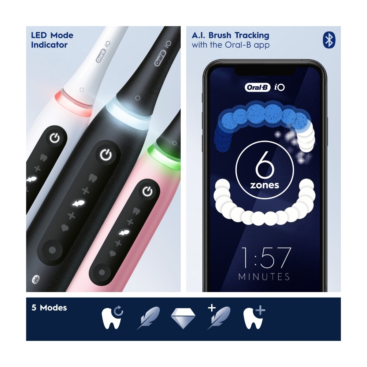 Oral-B iO5S elektrisktandbørste, matte black billede 2