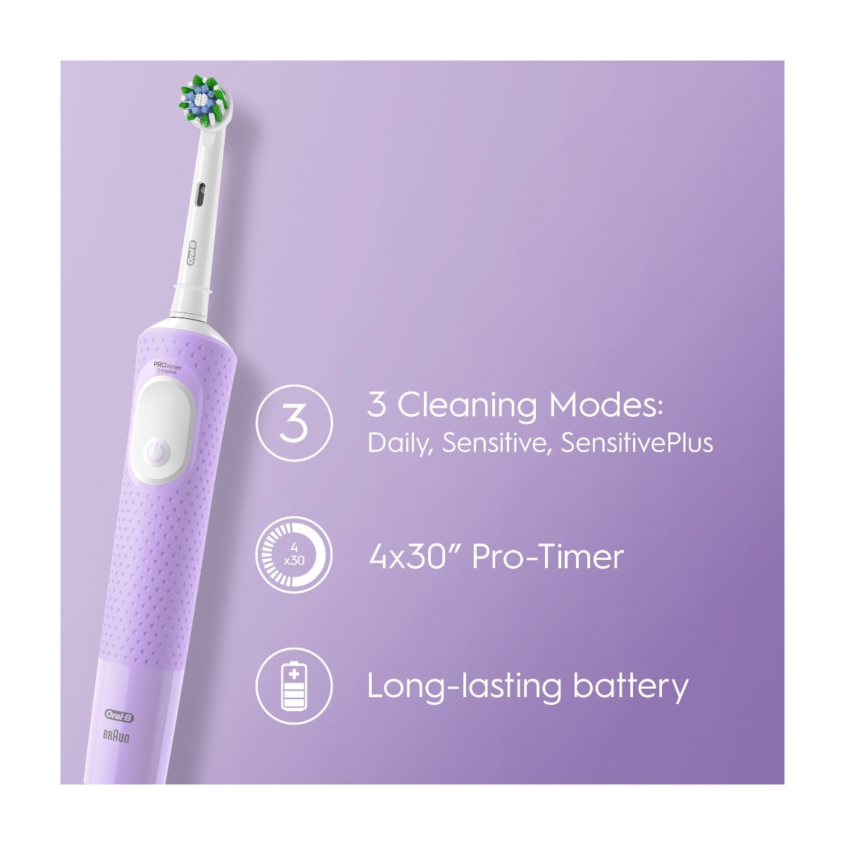 Oral-B Eltandbørste Vitality Pro Lilac billede 3