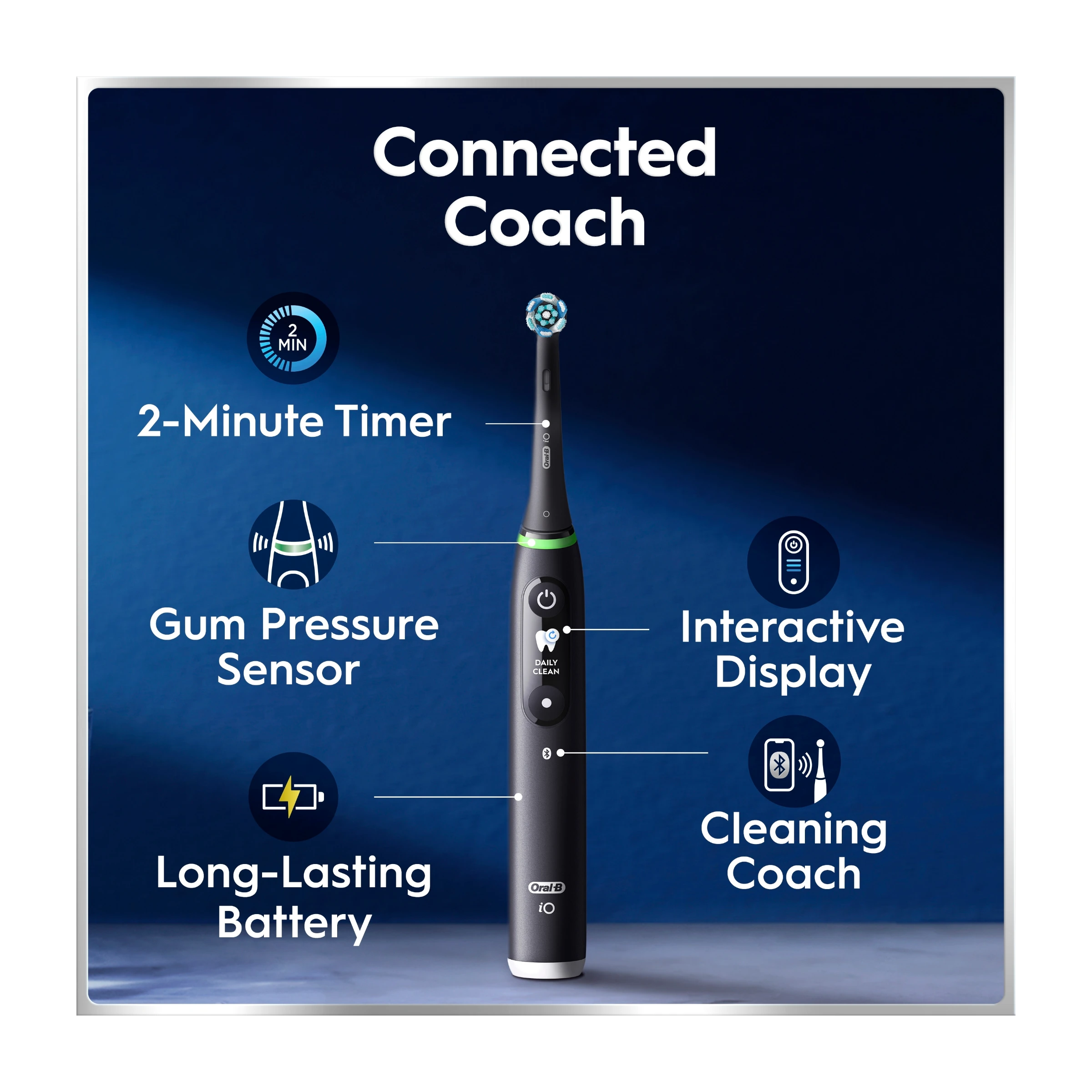 Oral-B iO6 Smile Limited Edition elektrisk tandbørste, sort billede 4