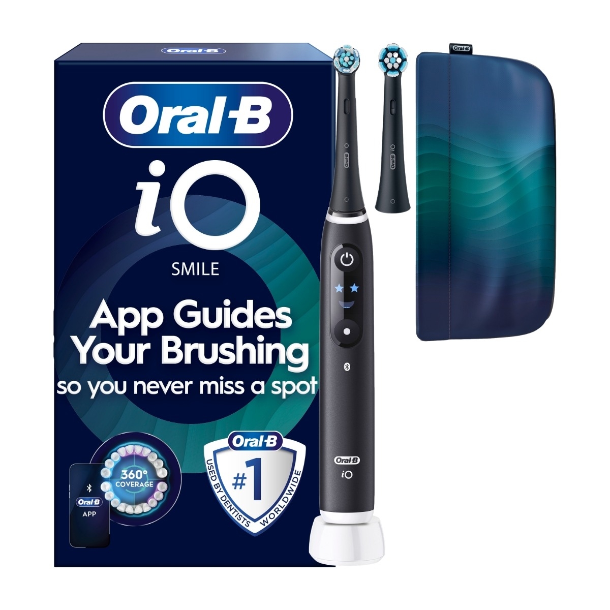 Oral-B iO6 Smile Limited Edition elektrisk tandbørste, sort billede 1