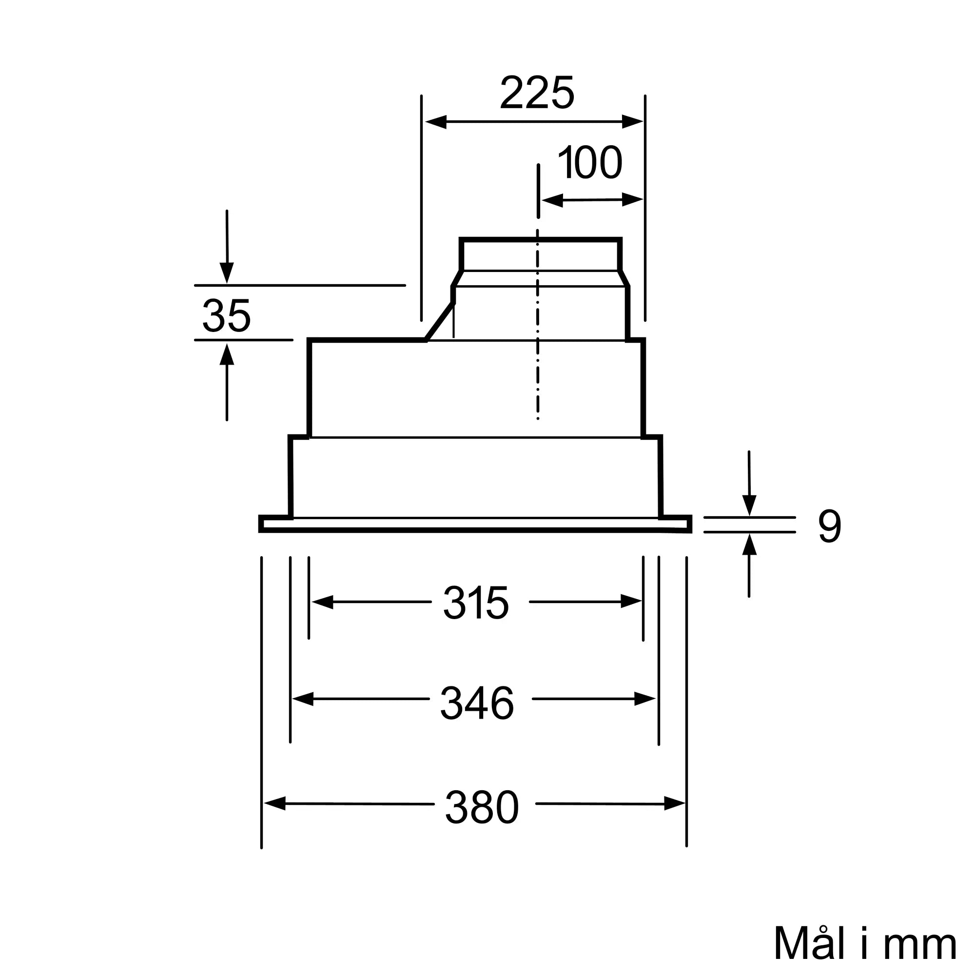 Bosch DHL545SSD emhætte til indbygning (OUTLET) billede 5