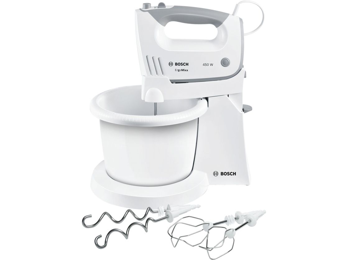 Bosch MFQ36460, Bordmixer, Hvid, Blande, Mikse, 1,3 m, Plast, Plast