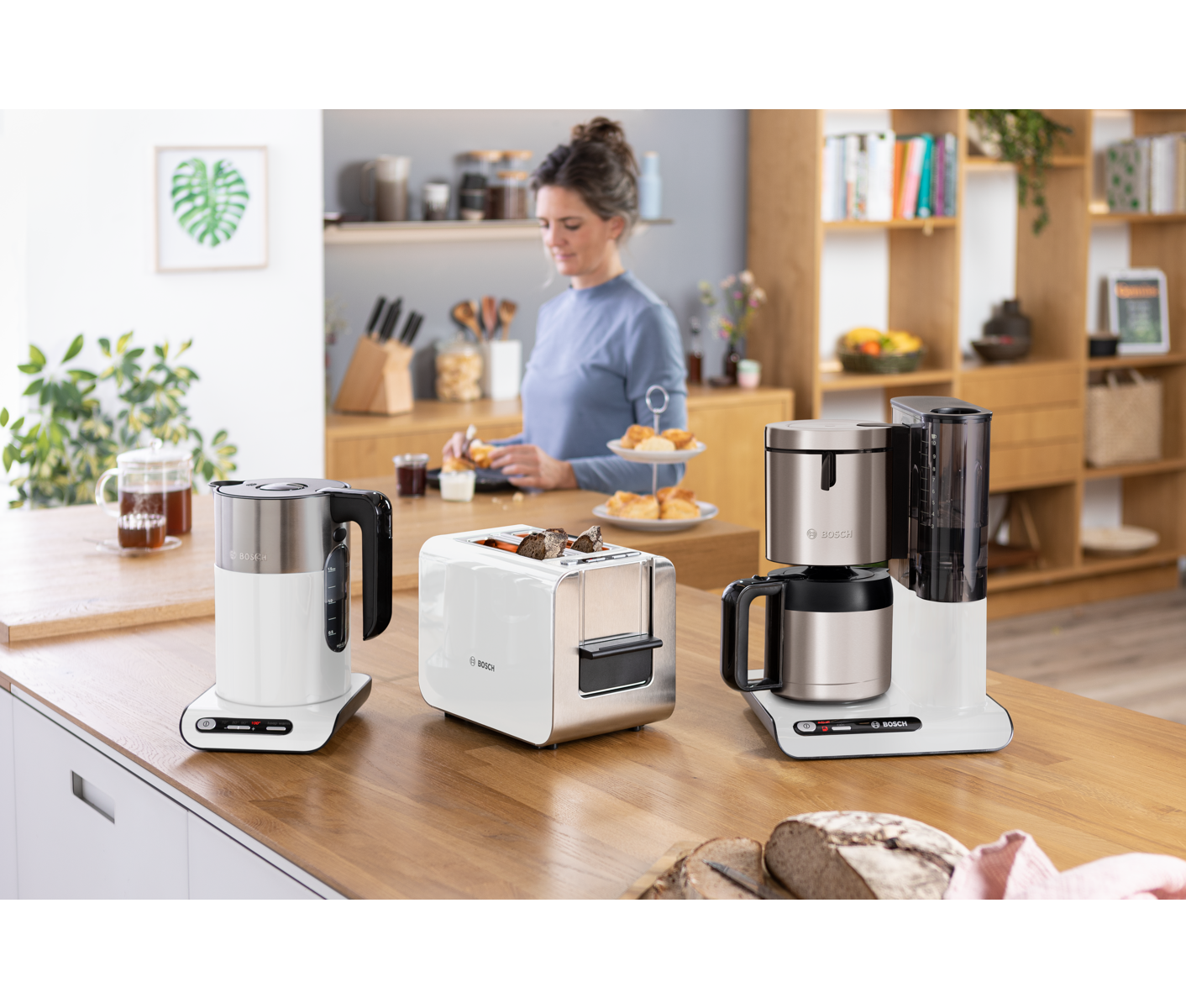 Bosch Elkedel Styline TWK8611P - Hvid/anthracit - 2400 W billede 5