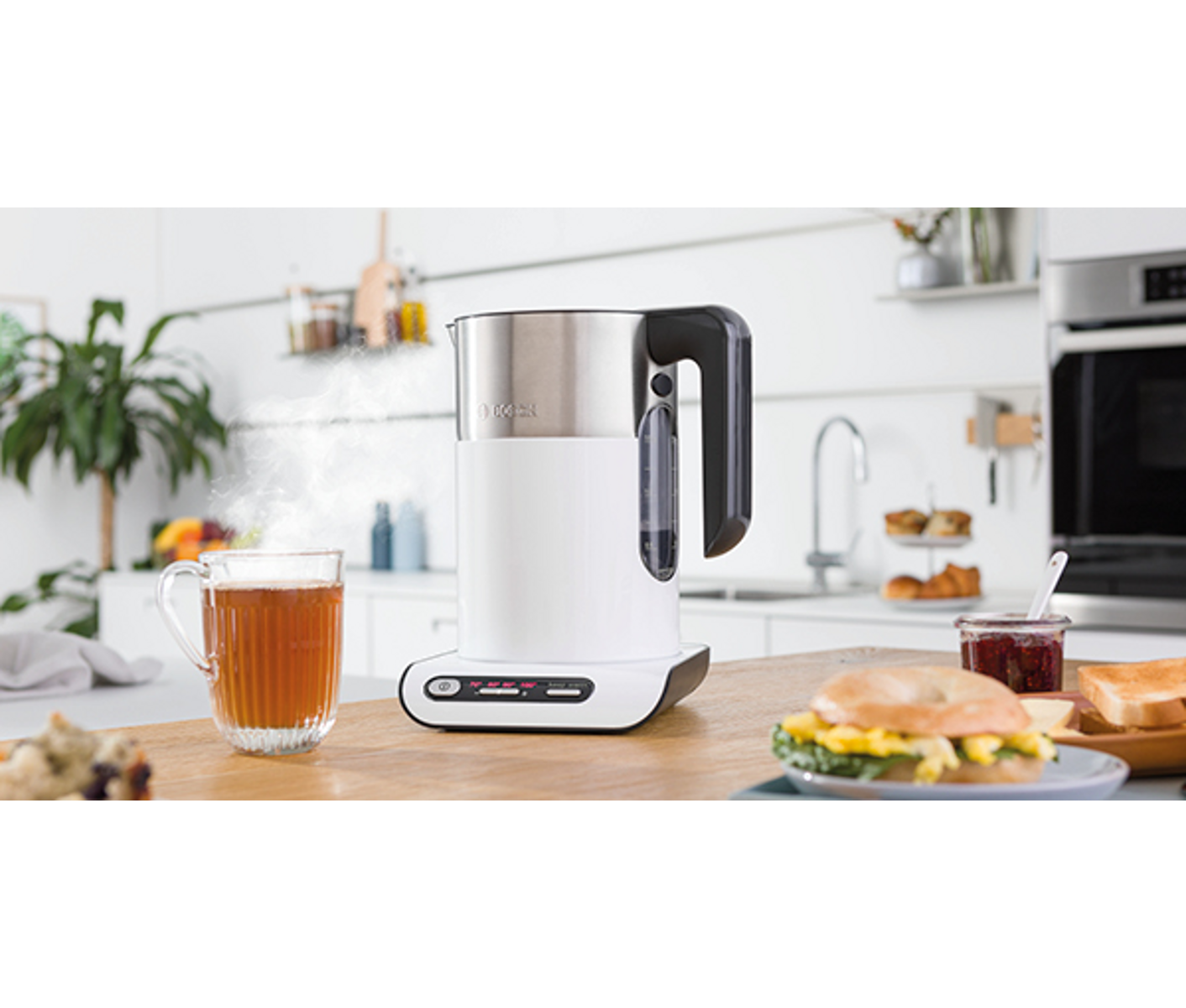 Bosch Elkedel Styline TWK8611P - Hvid/anthracit - 2400 W billede 7