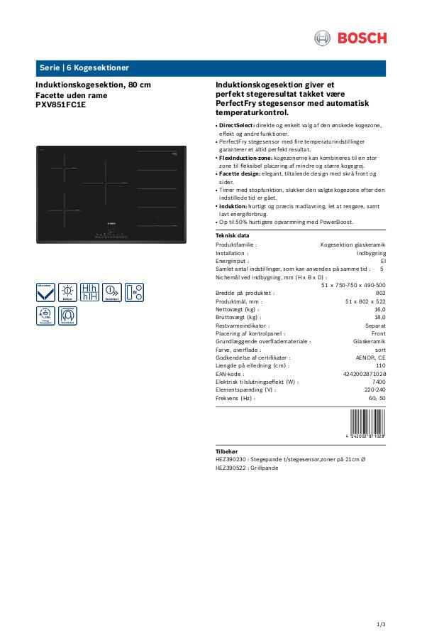 Bosch PXV851FC1E billede 7