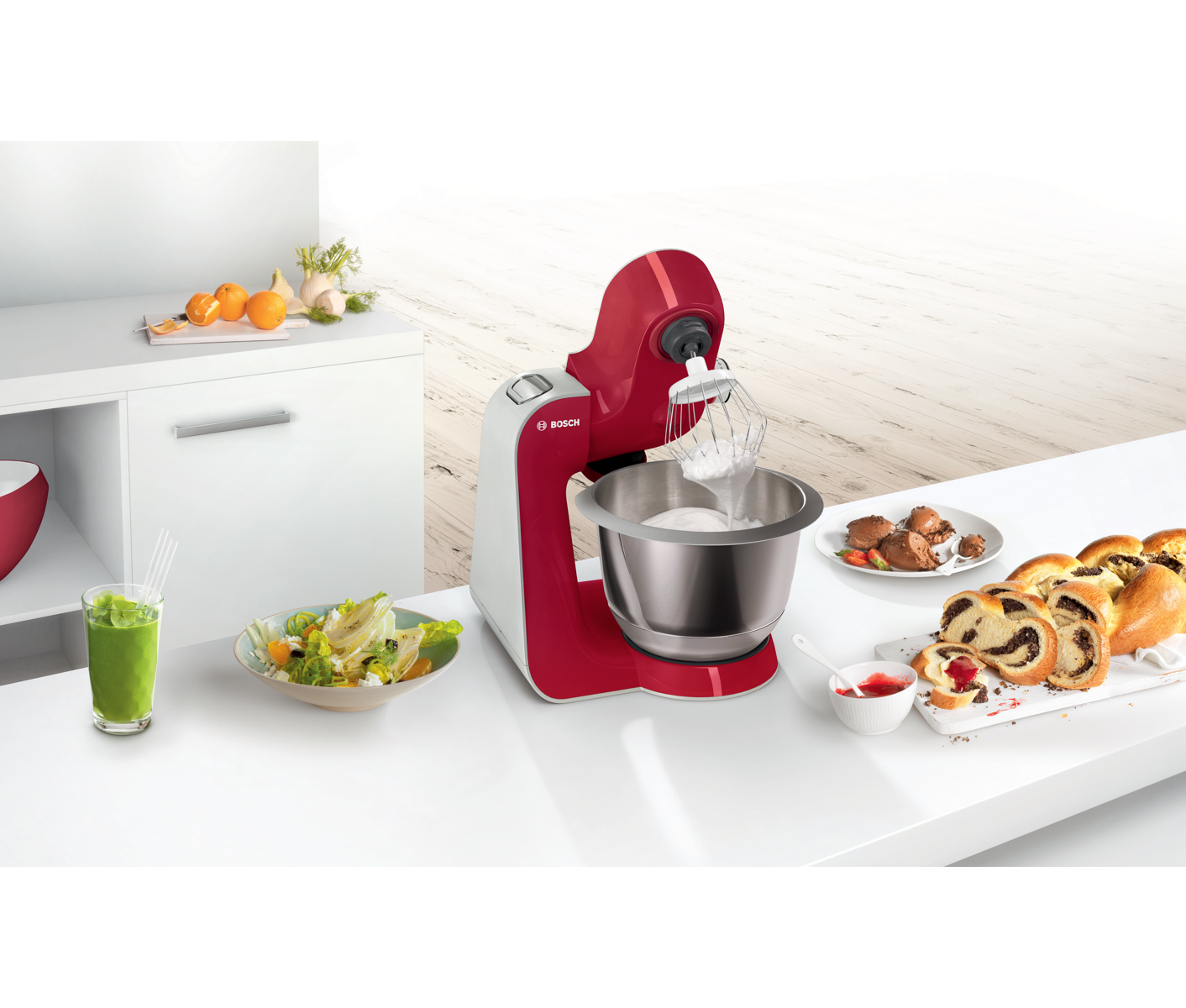 Bosch Køkkenmaskine MUM58720 - red *DEMO billede 3