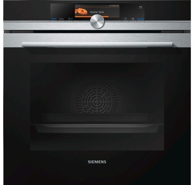 Siemens iQ700 HS658GXS1 - Ovn - med dampfunktion - til indbygning - niche - bredde: 56 cm - dybde: 55 cm - højde: 58.5 cm - med selv-rengøring - Klasse A+ - rustfrit stål