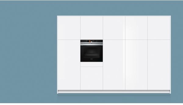 Siemens iQ700 HS658GXS1 - Ovn - med dampfunktion - til indbygning - niche - bredde: 56 cm - dybde: 55 cm - højde: 58.5 cm - med selv-rengøring - Klasse A+ - rustfrit stål