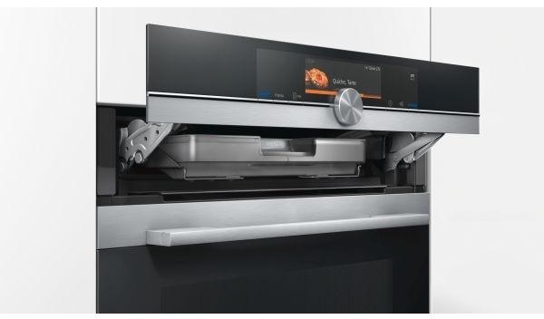 Siemens iQ700 HS658GXS1 - Ovn - med dampfunktion - til indbygning - niche - bredde: 56 cm - dybde: 55 cm - højde: 58.5 cm - med selv-rengøring - Klasse A+ - rustfrit stål