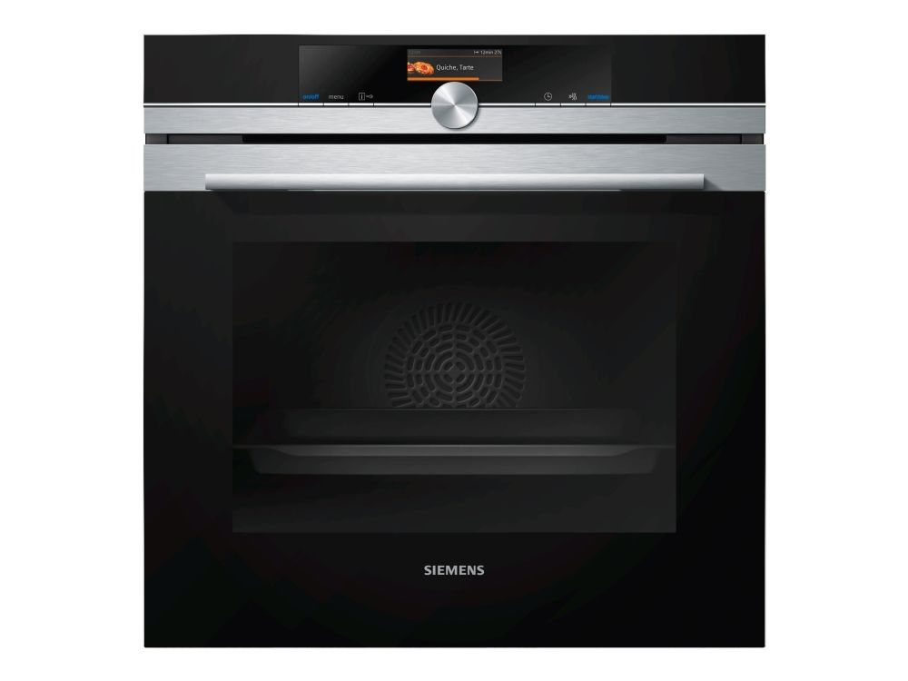 Siemens iQ700 HB636GBS1 - Ovn - til indbygning - niche - bredde: 56 cm - dybde: 55 cm - højde: 58.5 cm - med selv-rengøring - Klasse A+ - rustfrit stål