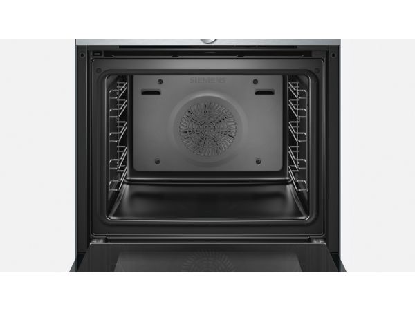 Siemens iQ700 HB636GBS1 - Ovn - til indbygning - niche - bredde: 56 cm - dybde: 55 cm - højde: 58.5 cm - med selv-rengøring - Klasse A+ - rustfrit stål