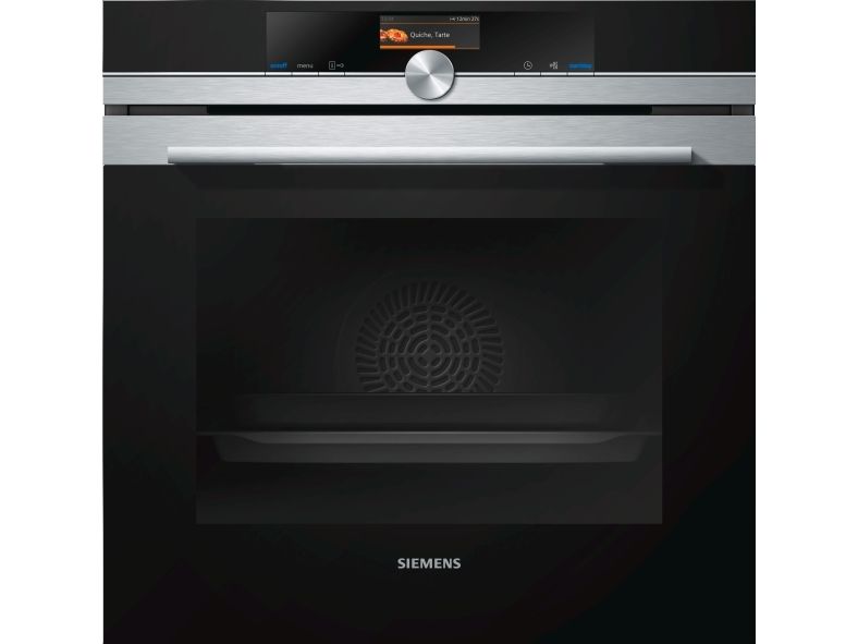 Siemens iQ700 HB636GBS1 - Ovn - til indbygning - niche - bredde: 56 cm - dybde: 55 cm - højde: 58.5 cm - med selv-rengøring - Klasse A+ - rustfrit stål