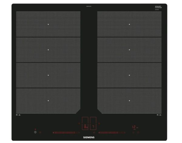 Siemens iQ700 EX601LXC1E - Induktions kogeplade - 4 plader - Niche - bredde: 56 cm - dybde: 50 cm - sort