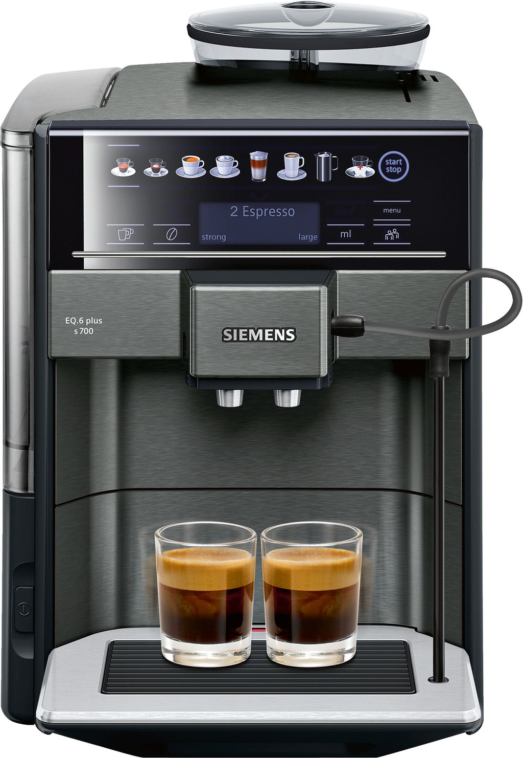 Siemens TE657319RW EQ.6 plus s700 Blacksteel - Espressomaskine