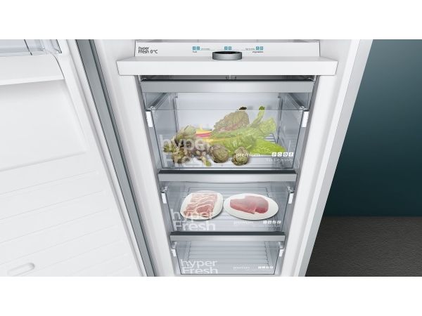 Siemens iQ700 KS36FPI3P - Køleskab - fritstående - bredde: 60 cm - dybde: 65 cm - højde: 186 cm - 300 liter - Klasse A++ - krom inox metallisk
