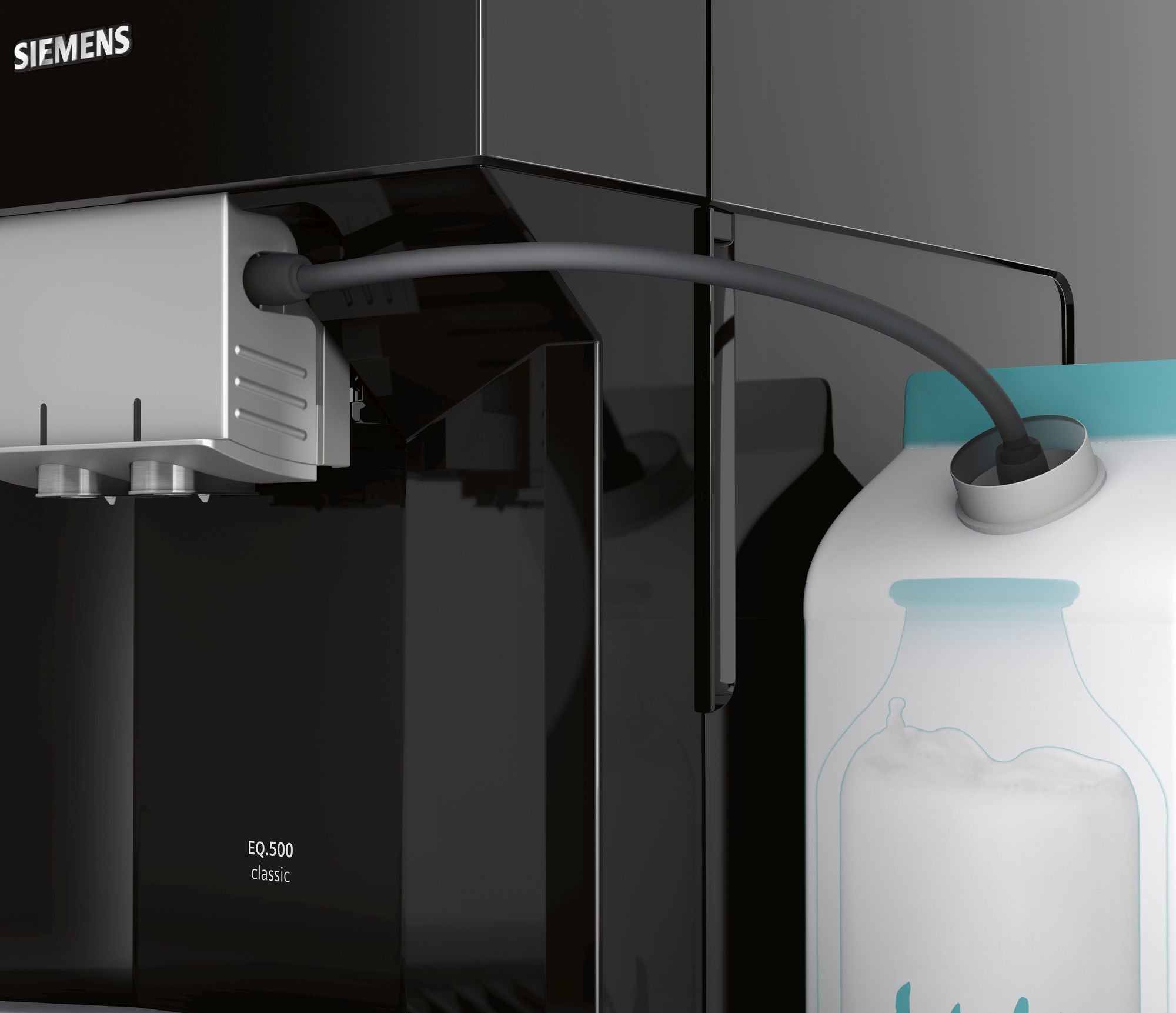 Siemens TP503R09 EQ.500 classic piano sort Espressomaskine billede 4