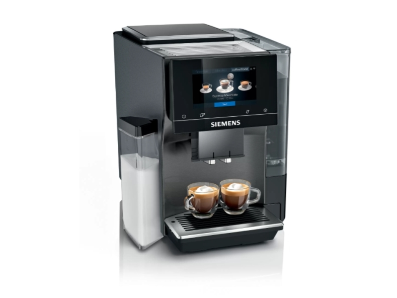 Siemens EQ.700, Espressomaskine, 2,4 L, Kaffebønner, Indbygget kværn, 1500 W, Sort, Rustfrit stål