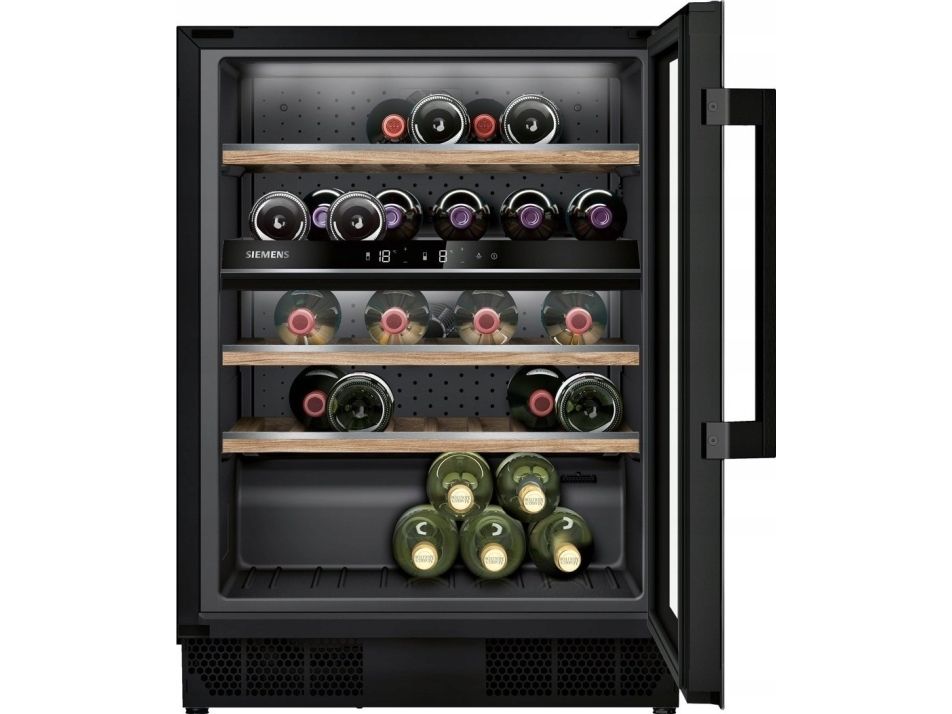 Siemens iQ500 KU21WAHG0 - Vinkøler - under køkkenbord - til indbygning - niche - bredde: 60 cm - dybde: 56 cm - højde: 82 cm - 120 liter - Klasse G