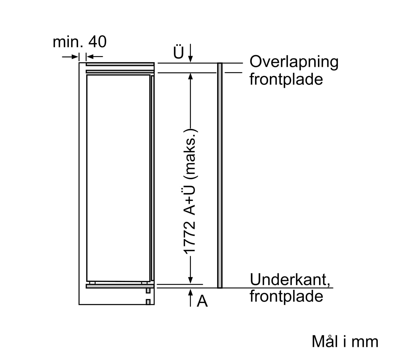 Siemens KI81RAFE0 Iq500 Iq500 Integrerbart Køleskab billede 4