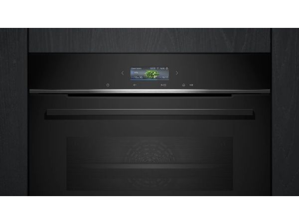 Siemens iQ700 HB774G1B1 - Ovn - til indbygning - Wi-Fi - niche - bredde: 56 cm - dybde: 55 cm - højde: 58.5 cm - med selv-rengøring - Klasse A+ - sort/rustfrit stål