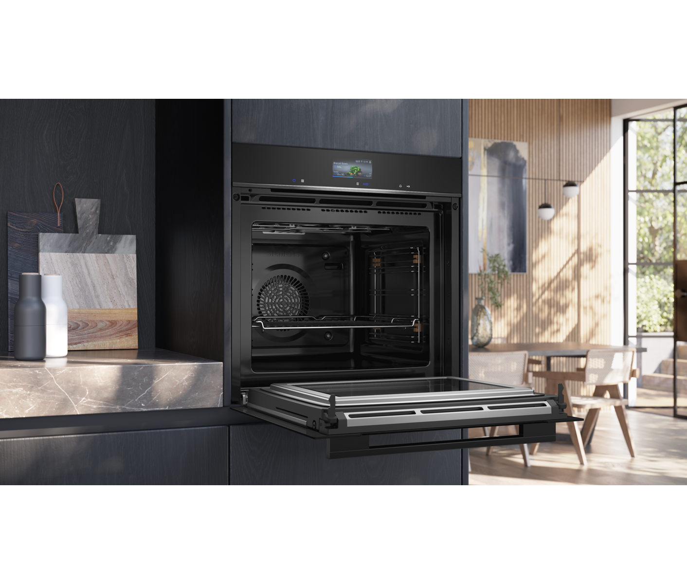 Siemens HM776G1B1B Iq700 Kombiovn billede 4