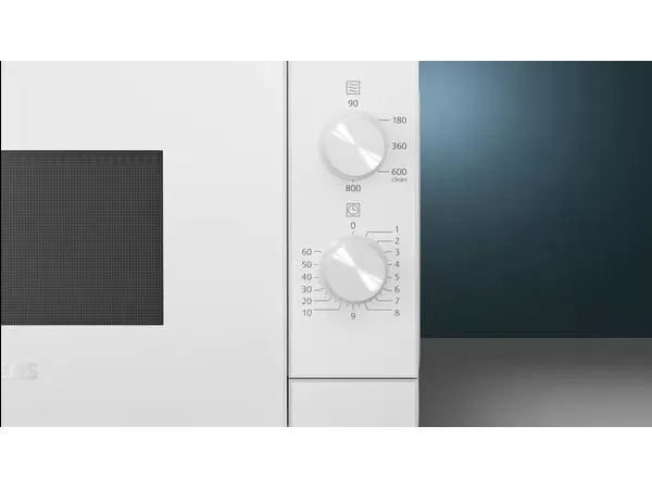 Siemens iQ300 FF020LMW0 - Mikrobølgeovn - 20 liter - 800 W - hvid billede 4