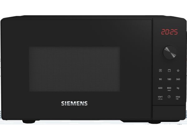 Siemens iQ300 FE023LMB2 - Mikrobølgeovn med grill - 20 liter - 800 W - sort/rustfrit stål