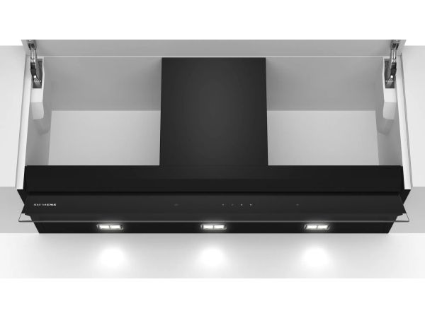 Siemens iQ500 Integreret boksemhætte - 90 cm - klart glas med sort tryk