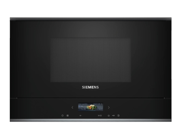 Siemens iQ700 BE732R1B1, Indbygget, Kombination mikroovn, 21 L, 900 W, Berøring, Sort