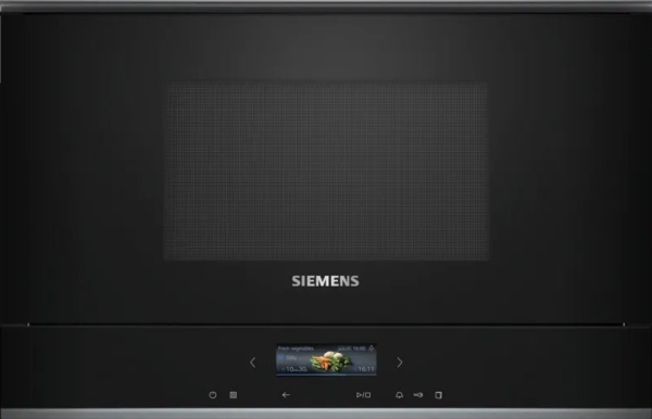 Siemens iQ700 BE732R1B1, Indbygget, Kombination mikroovn, 21 L, 900 W, Berøring, Sort
