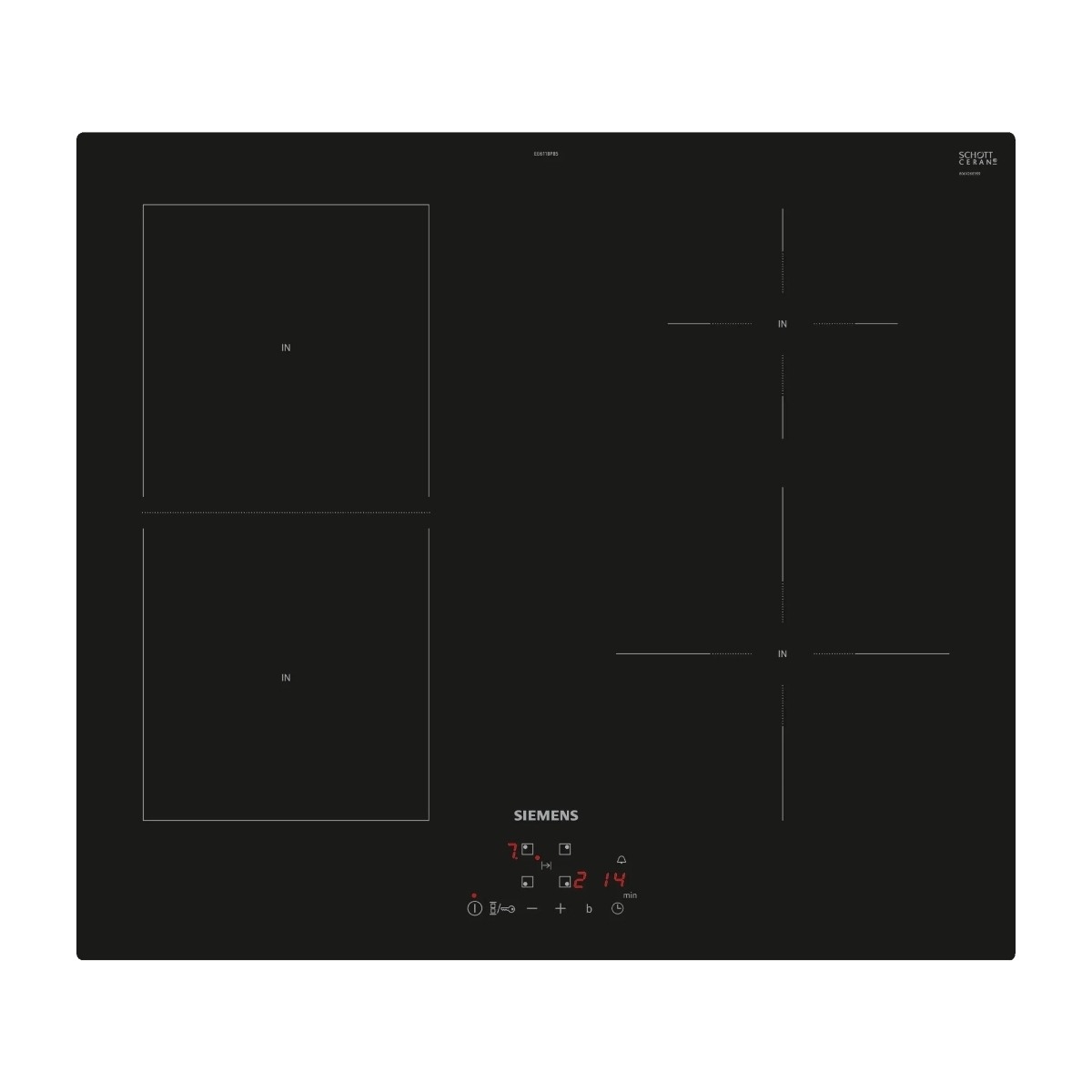 Siemens iQ500 EE611BPB5E induktionskogeplade billede 1