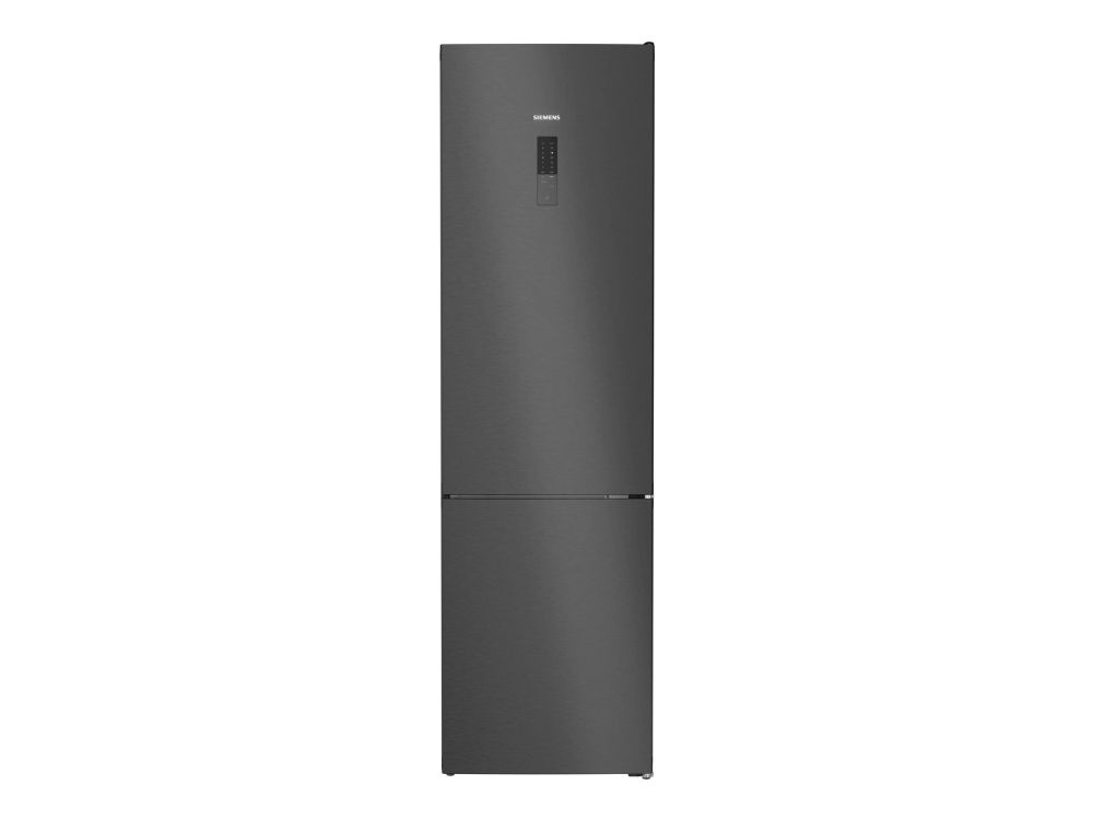 Siemens iQ300 KG39NXXCF - Køleskab/fryser - bund-fryser - bredde: 60 cm - dybde: 66.5 cm - højde: 203 cm - 363 liter - Klasse C - BlackSteel