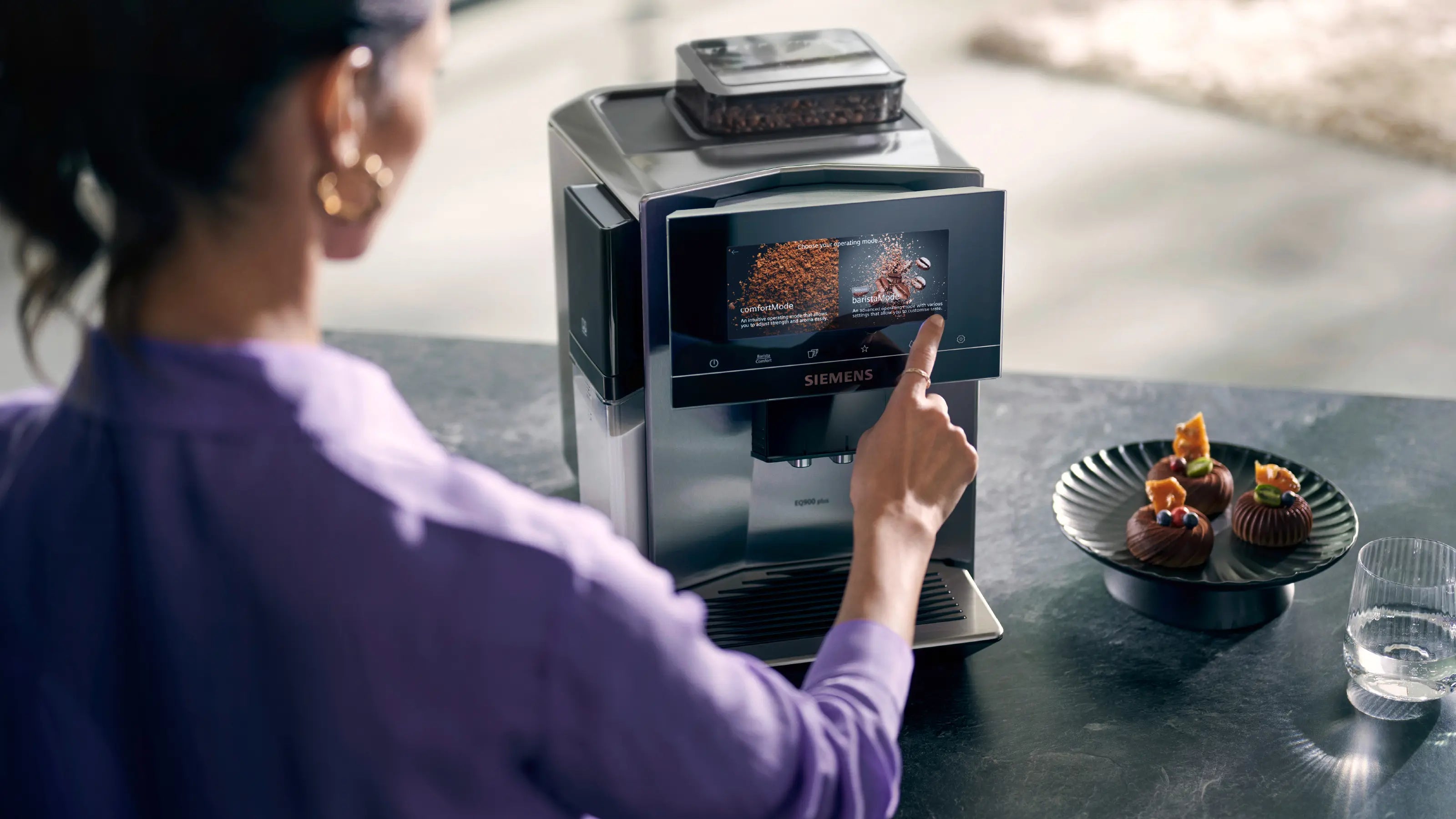 Siemens TQ903RZ3 EQ900 plus fuldautomatisk espressomaskine billede 5
