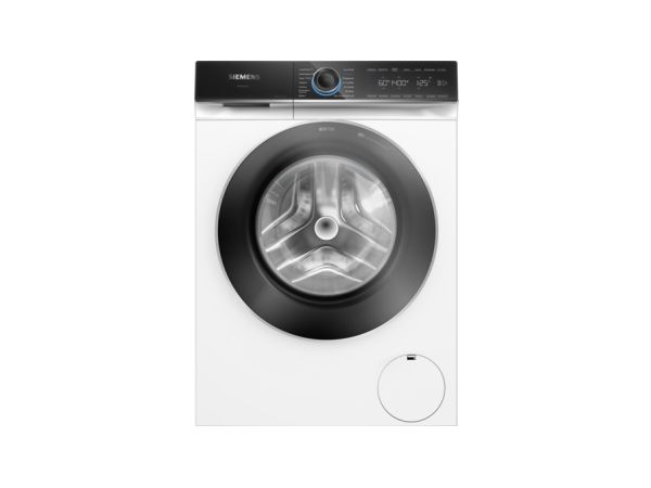 Siemens iQ700 WG44B2040 - Vaskemaskine - Wi-Fi - Niche - bredde: 60 cm - højde: 85 cm - frontbetjening - 65 liter - 9 kg - 1400 rpm - hvid med krom flydende mat/sort dør billede 2