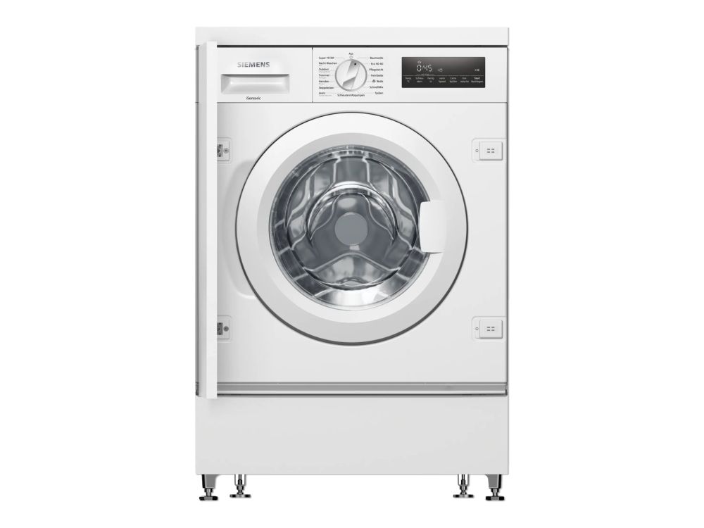Siemens iQ700 WI14W443 - Vaskemaskine - indbygget - bredde: 59.6 cm - dybde: 57.4 cm - højde: 81.8 cm - frontbetjening - 55 liter - 8 kg - 1400 rpm - hvid billede 1