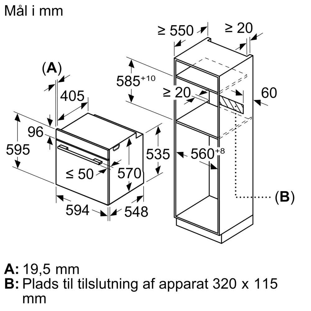 Siemens HB272ABS0S Rustfrit stål