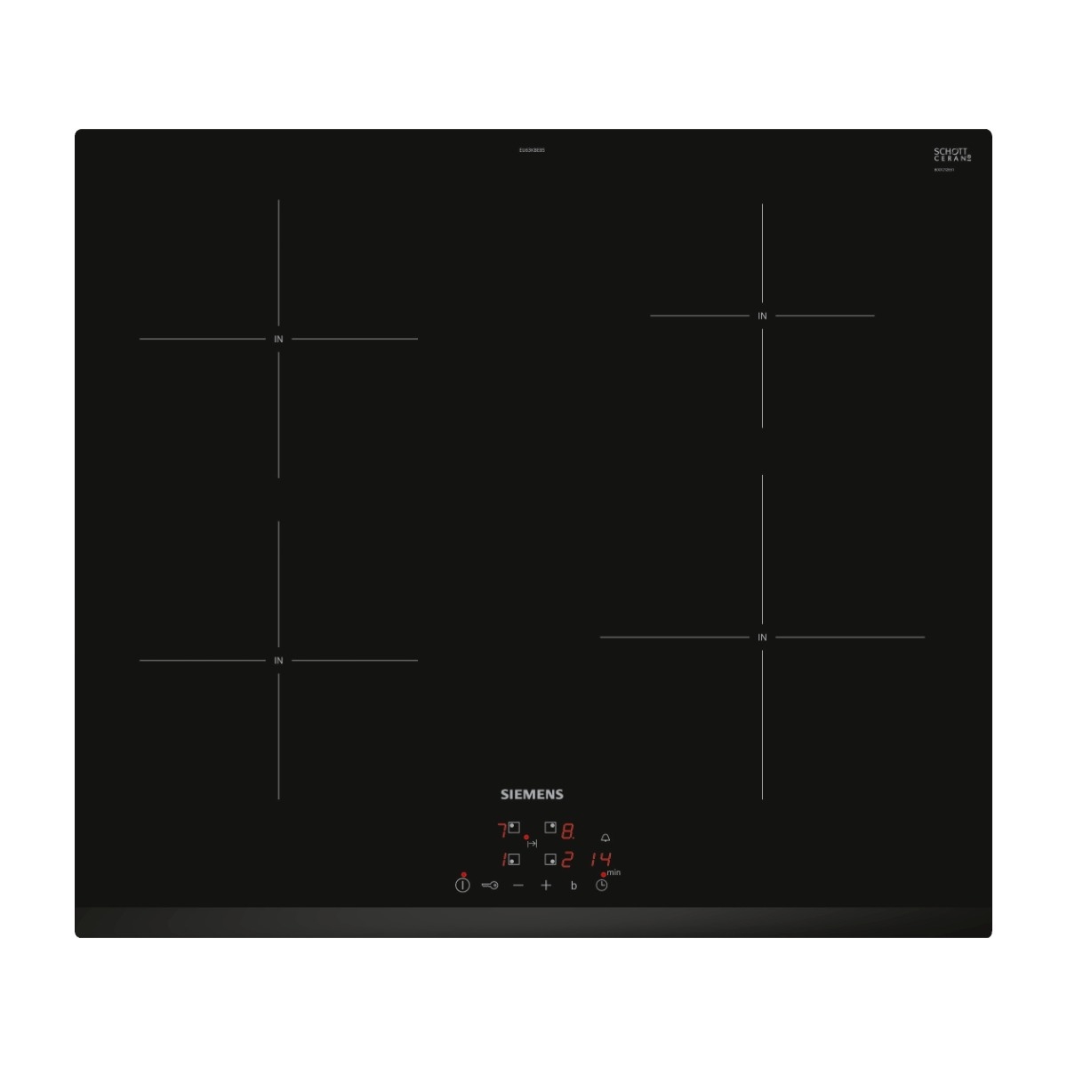 Siemens iQ100 EU63KBEB5E induktionskogeplade billede 1